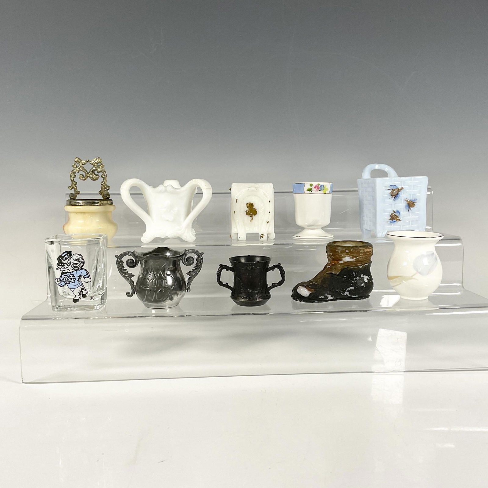 10pc Assorted Ceramic, Glass, Stone Art Toothpick Holders (1 of 3)