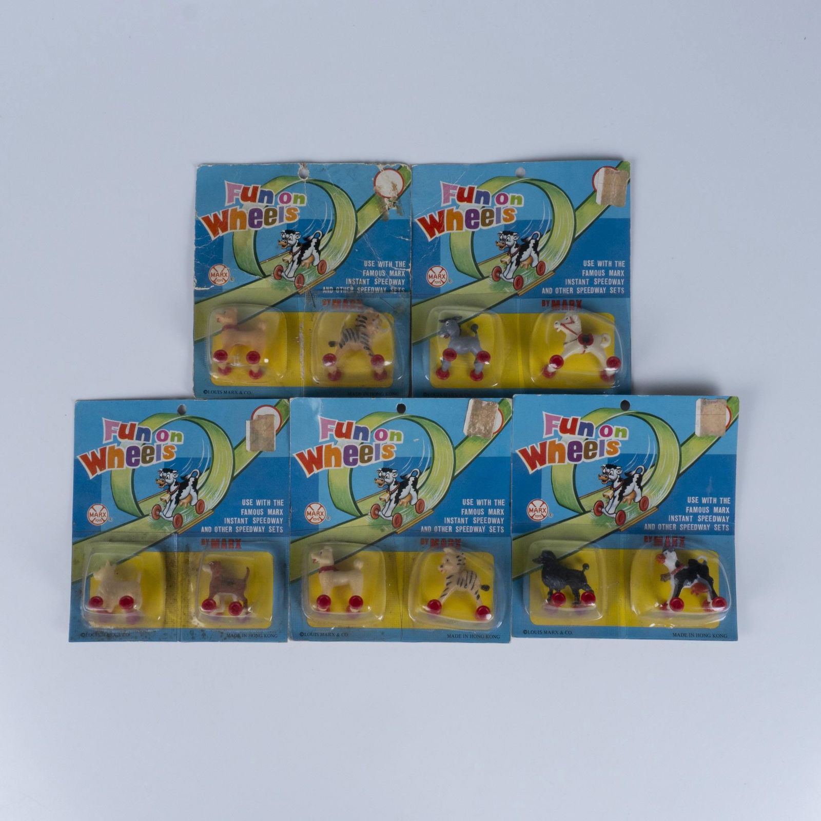 10pc Marx Toys Animal Fun On Wheels Speedway Toys (1 of 3)