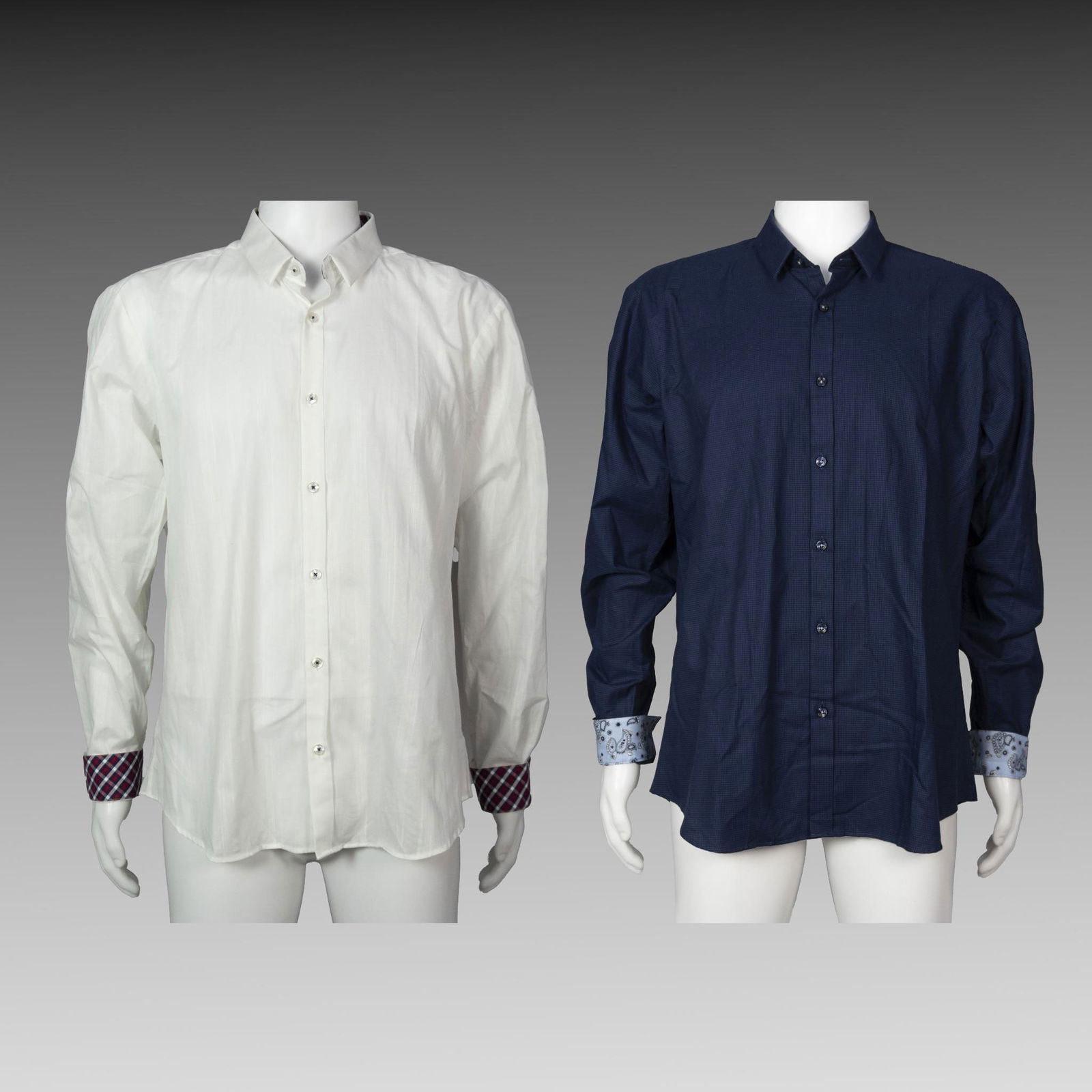 2pc Jared Lang Button Up Long Sleeve Shirts (1 of 13)