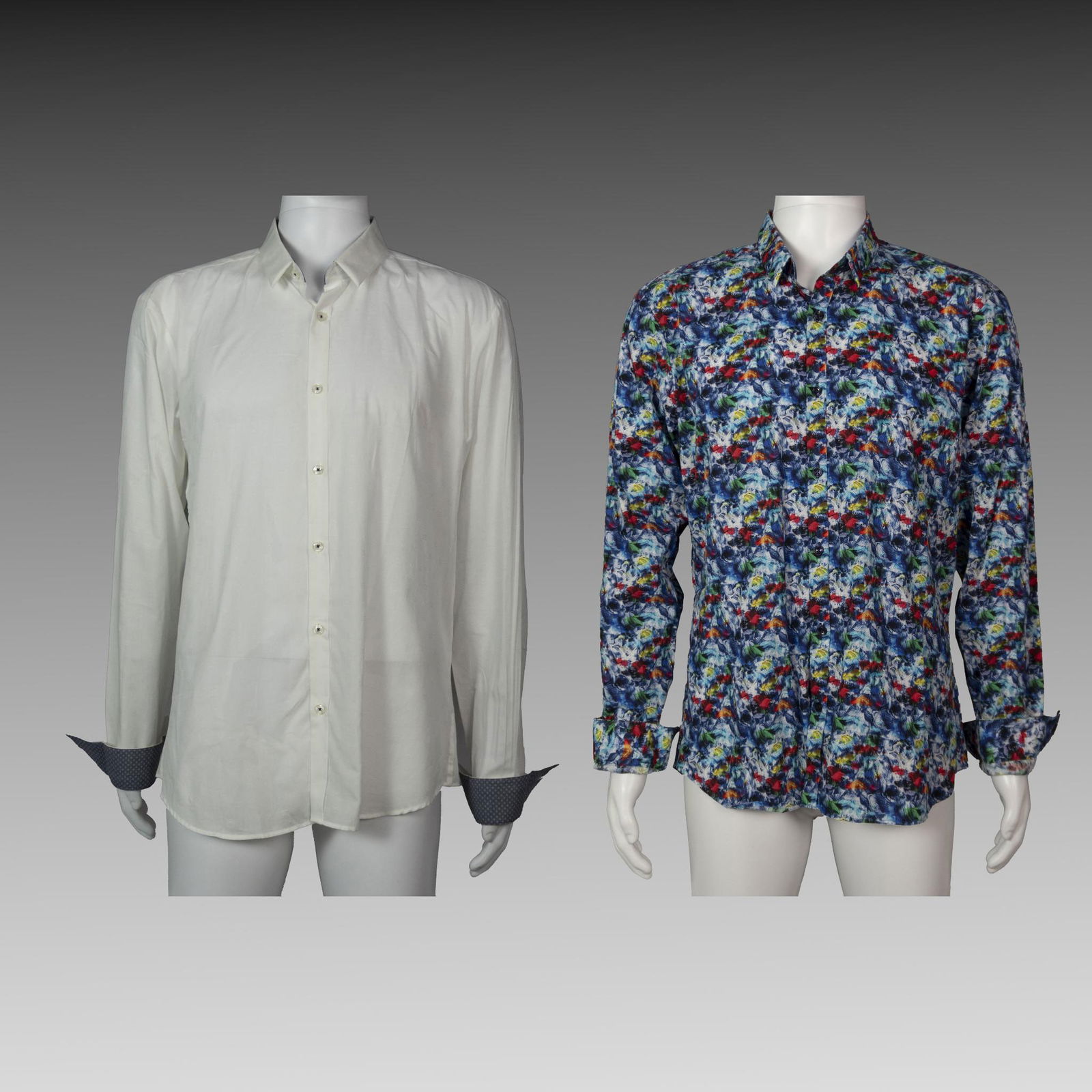 2pc Jared Lang Button Up Long Sleeve Shirts (1 of 11)