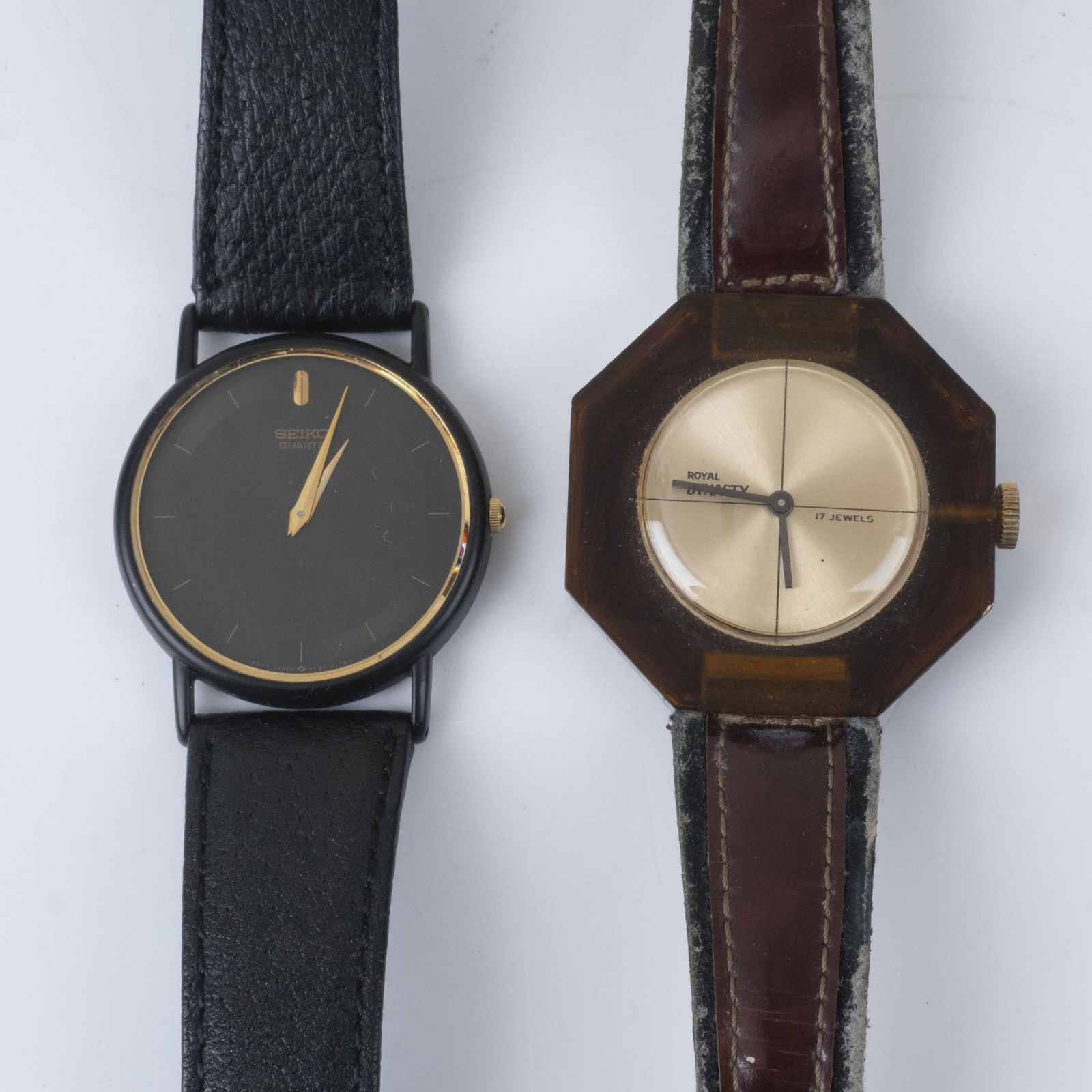 Pair of Classic Wrist Watches, Seiko & Royal Dynasty (1 of 8)
