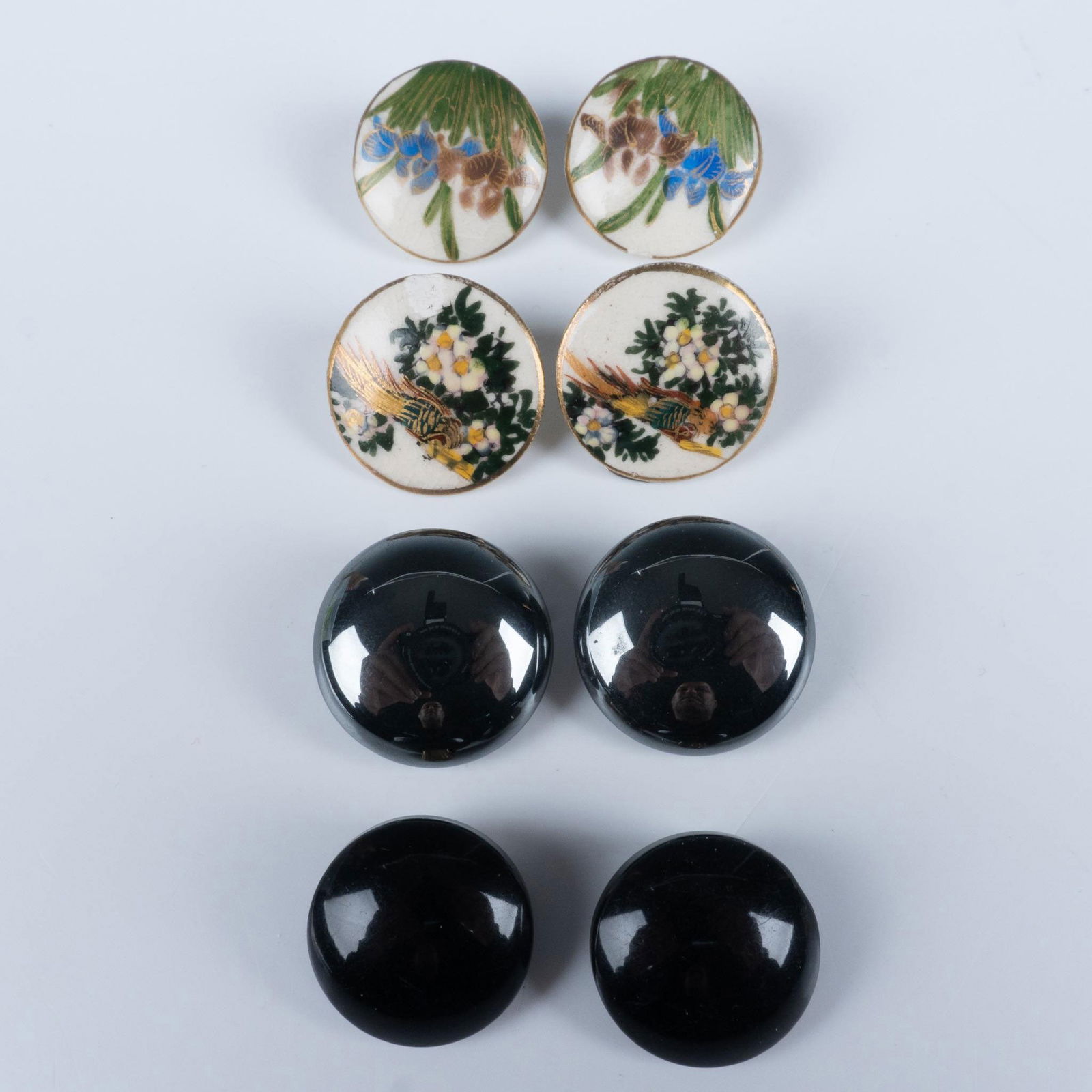 8pc Floral Clip On Earring Set (1 of 3)