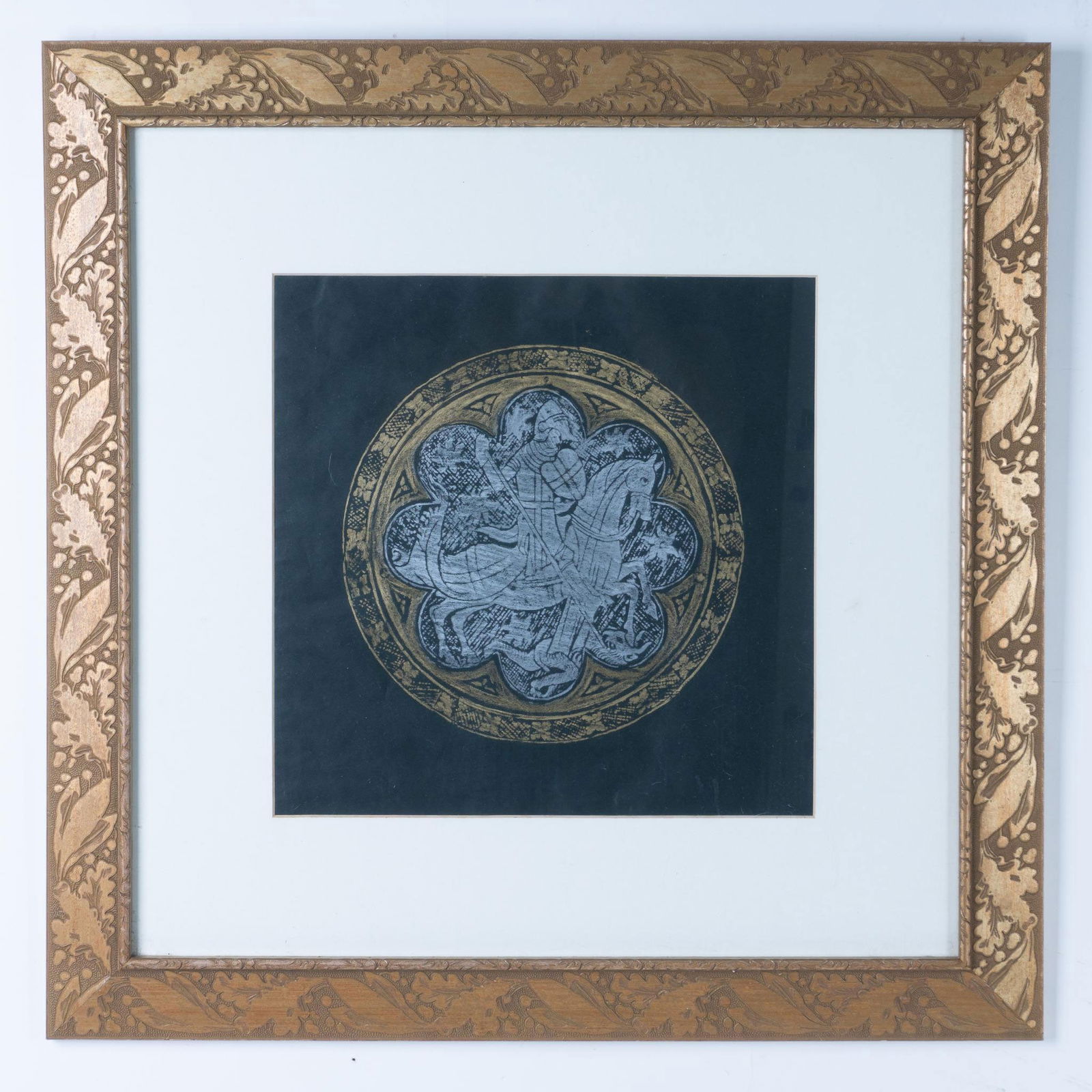 St George and The Dragon Framed Brass Etching (1 of 4)