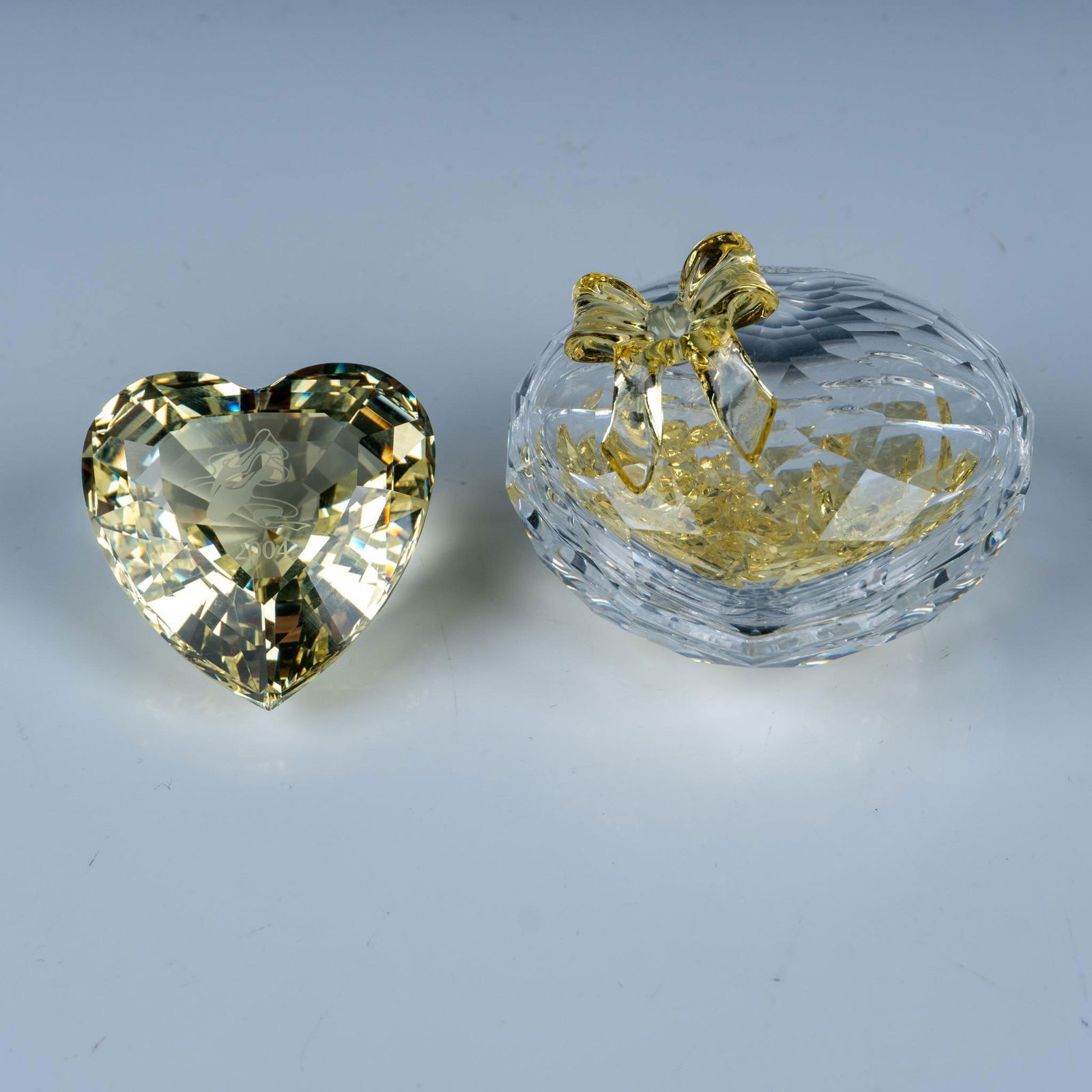 Swarovski SCS 2004 Yellow Heart and Crystal Butterfly Set (1 of 4)