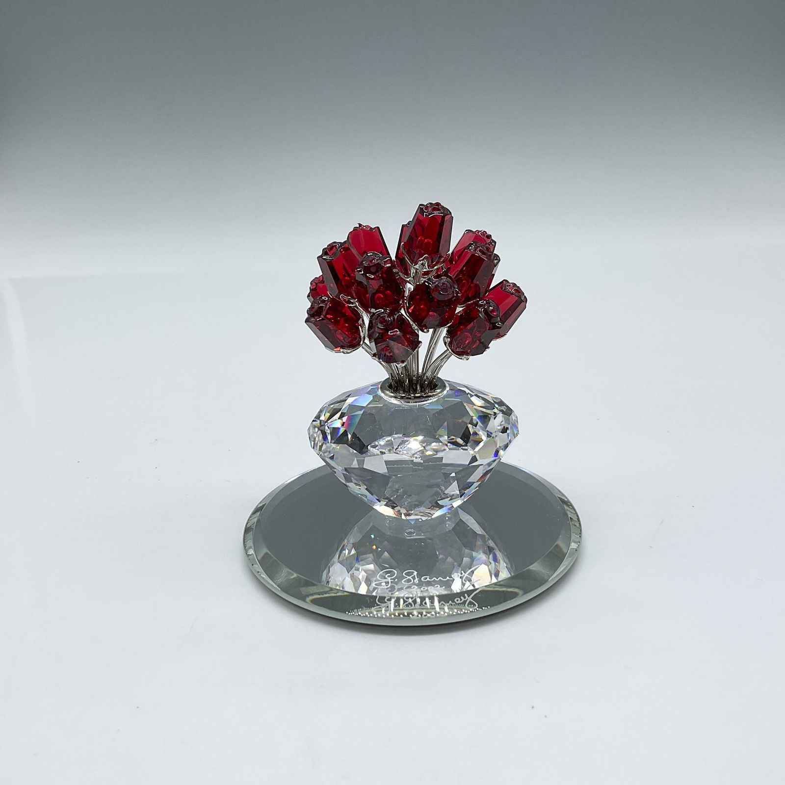 Swarovski Crystal Figurine, Vase of Roses (1 of 4)