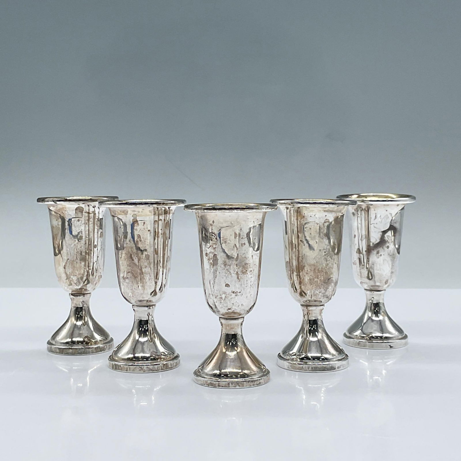 5pc Web Silver Co. Sterling Silver Cordials (1 of 3)