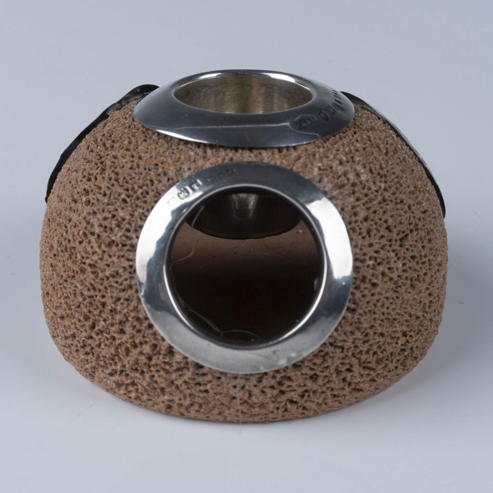 Royal Doulton Sterling Silver & Stoneware Match Striker (1 of 4)