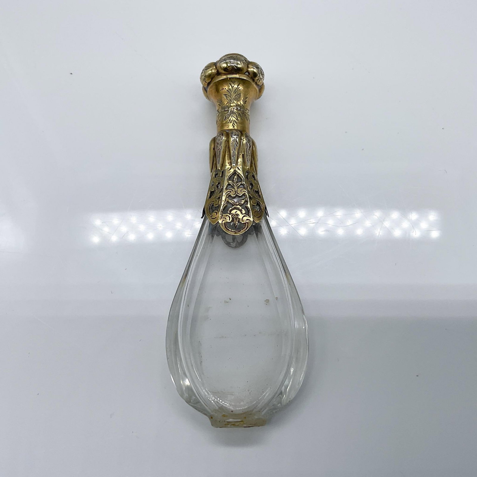 Antique French Silver Perfume Bottle Teardrop-Shaped (1 of 6)