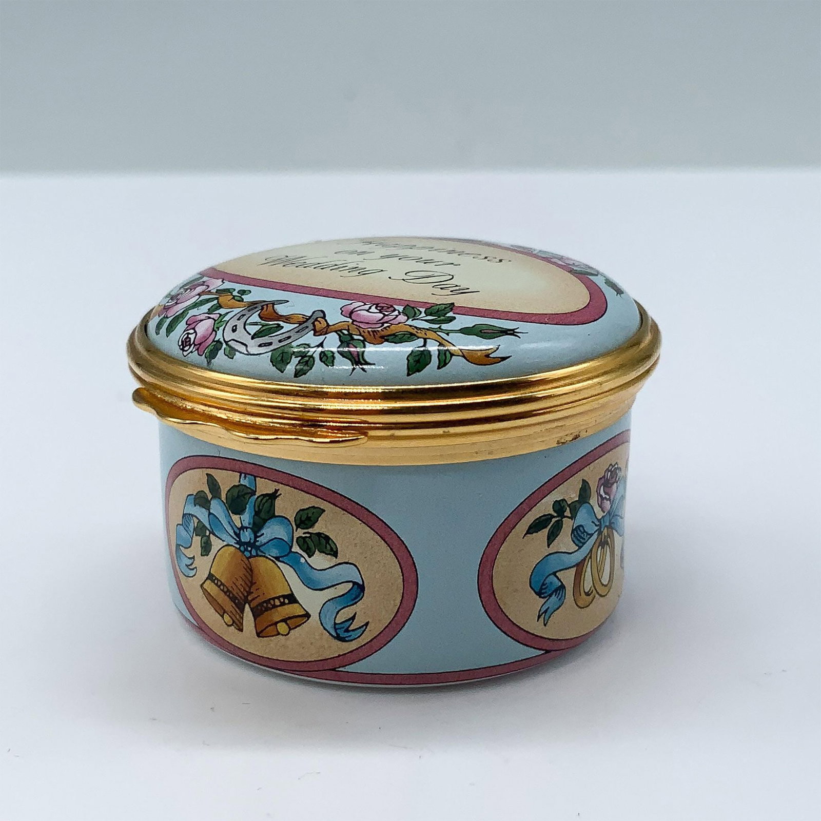 Halcyon Days Enamels Treasure Box, Wedding Day (1 of 7)