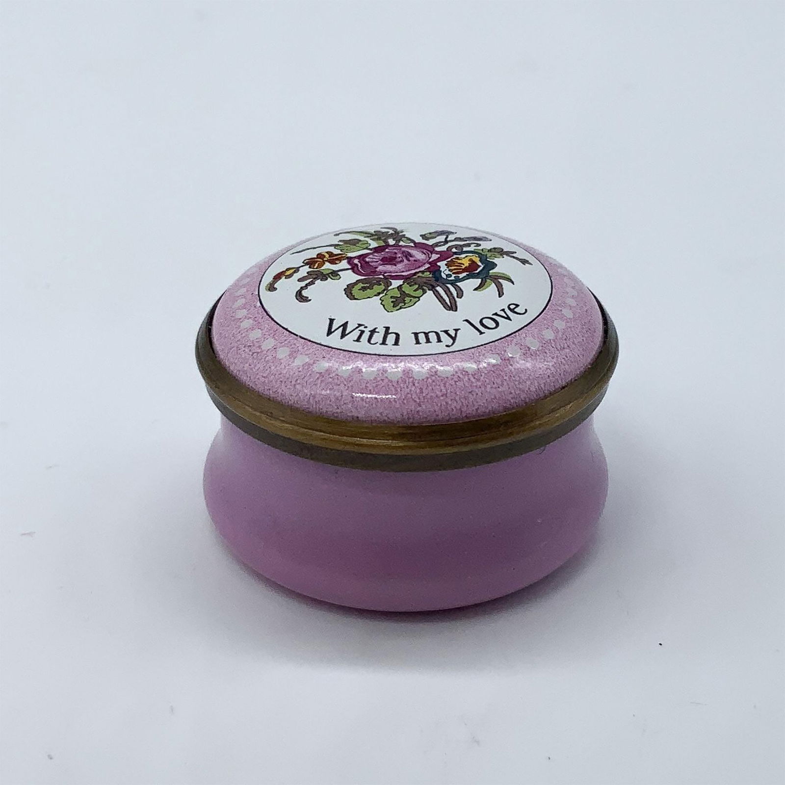 Halcyon Days Enamels Treasure Box, With My Love (1 of 7)