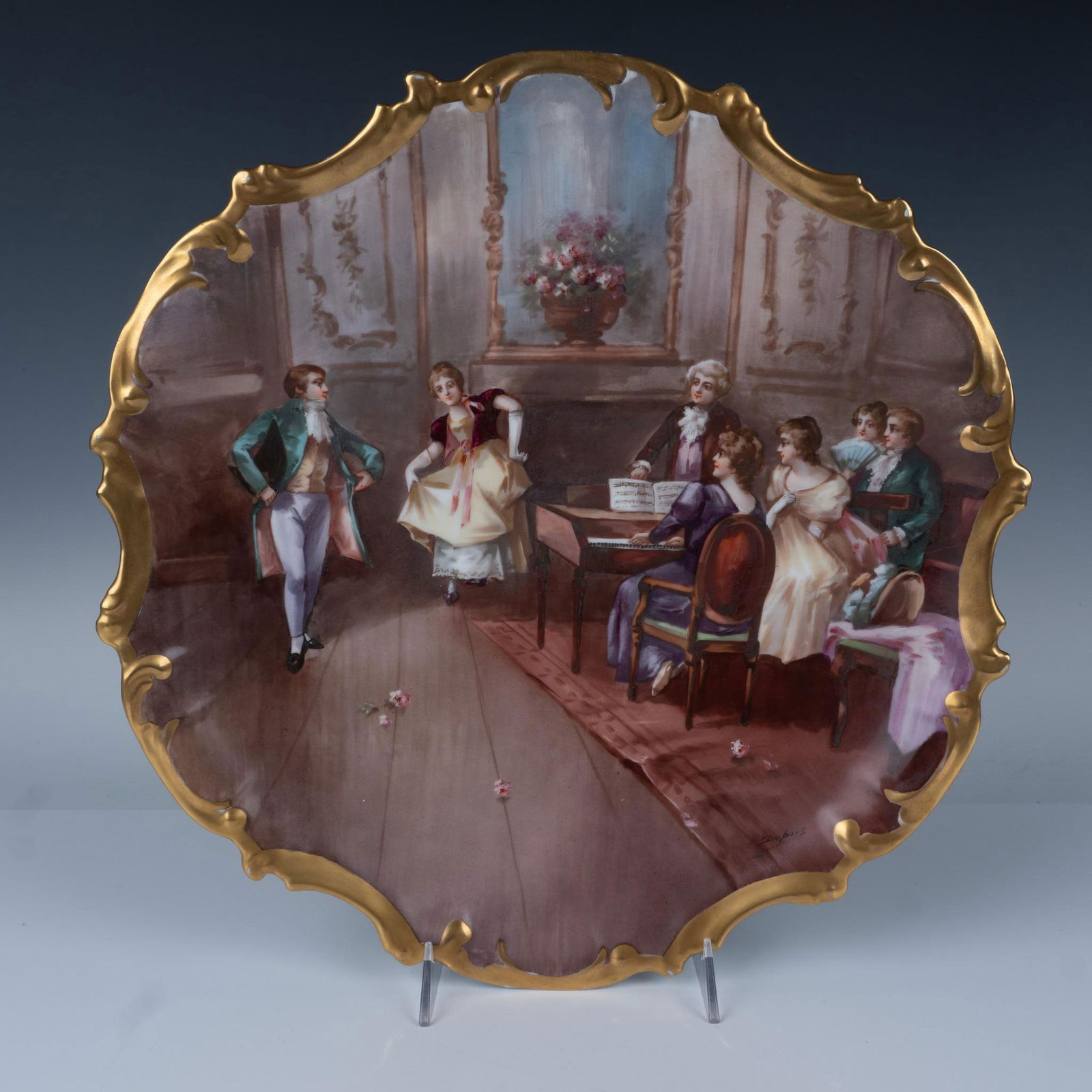 L.S. & S. Limoges Decorative Charger with Gilded Edge (1 of 5)