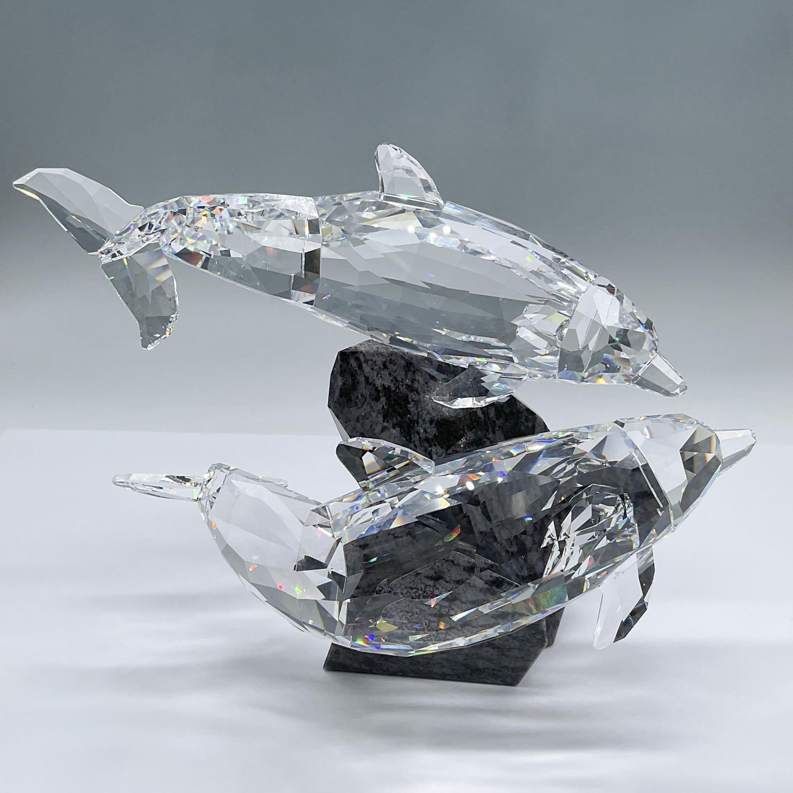 Swarovski Crystal Figurine, Dolphin Soulmates (1 of 3)