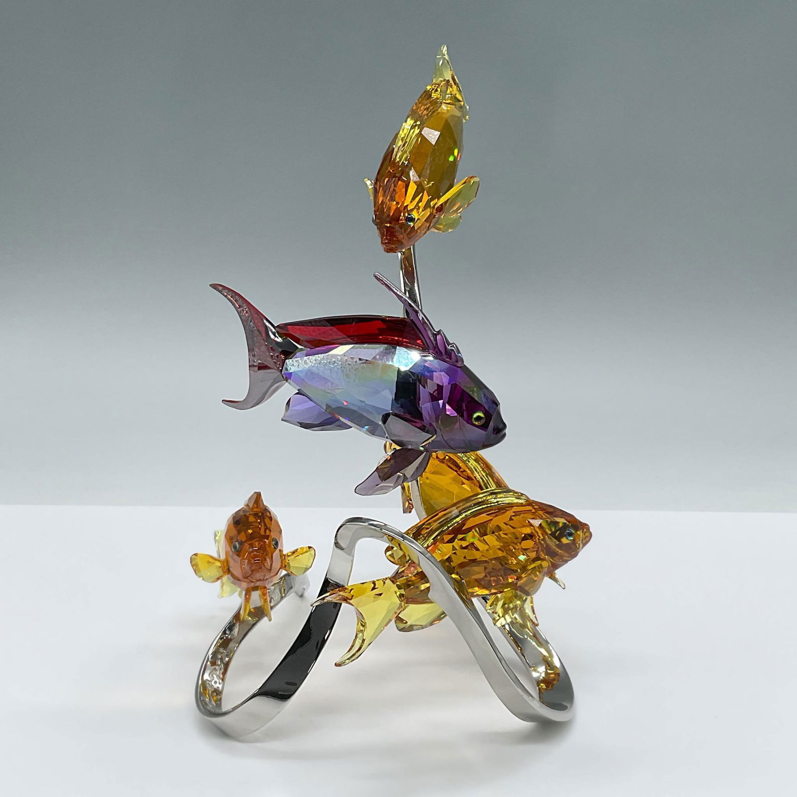 Swarovski Crystal Signed Figurines, Topaz Sea Goldies (1 of 5)