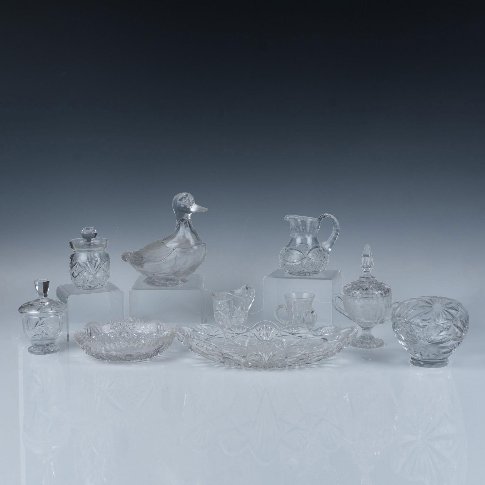 10pc Cut Crystal & Glass Decorative Tableware (1 of 15)