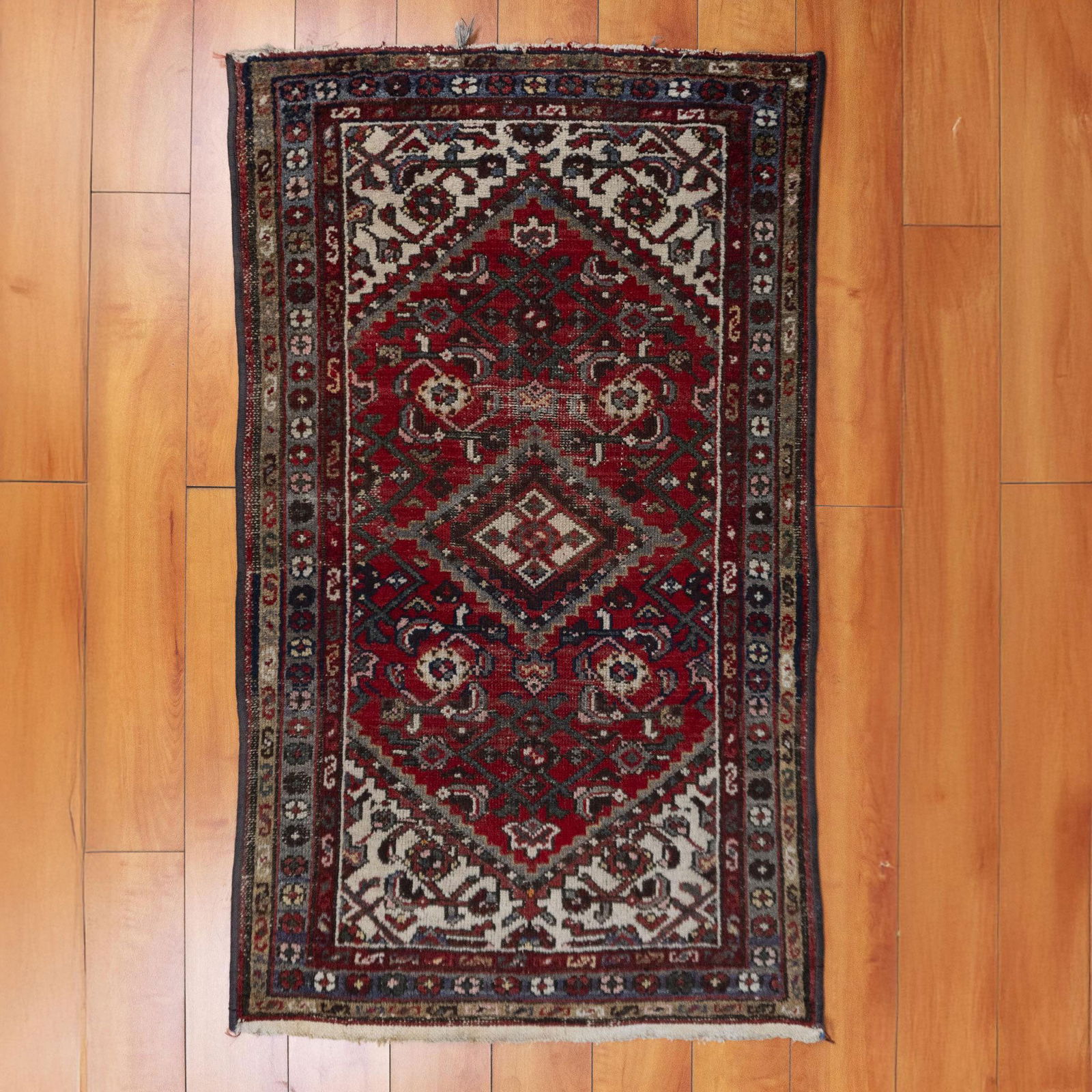 Red Persian Geometric Rug (1 of 7)