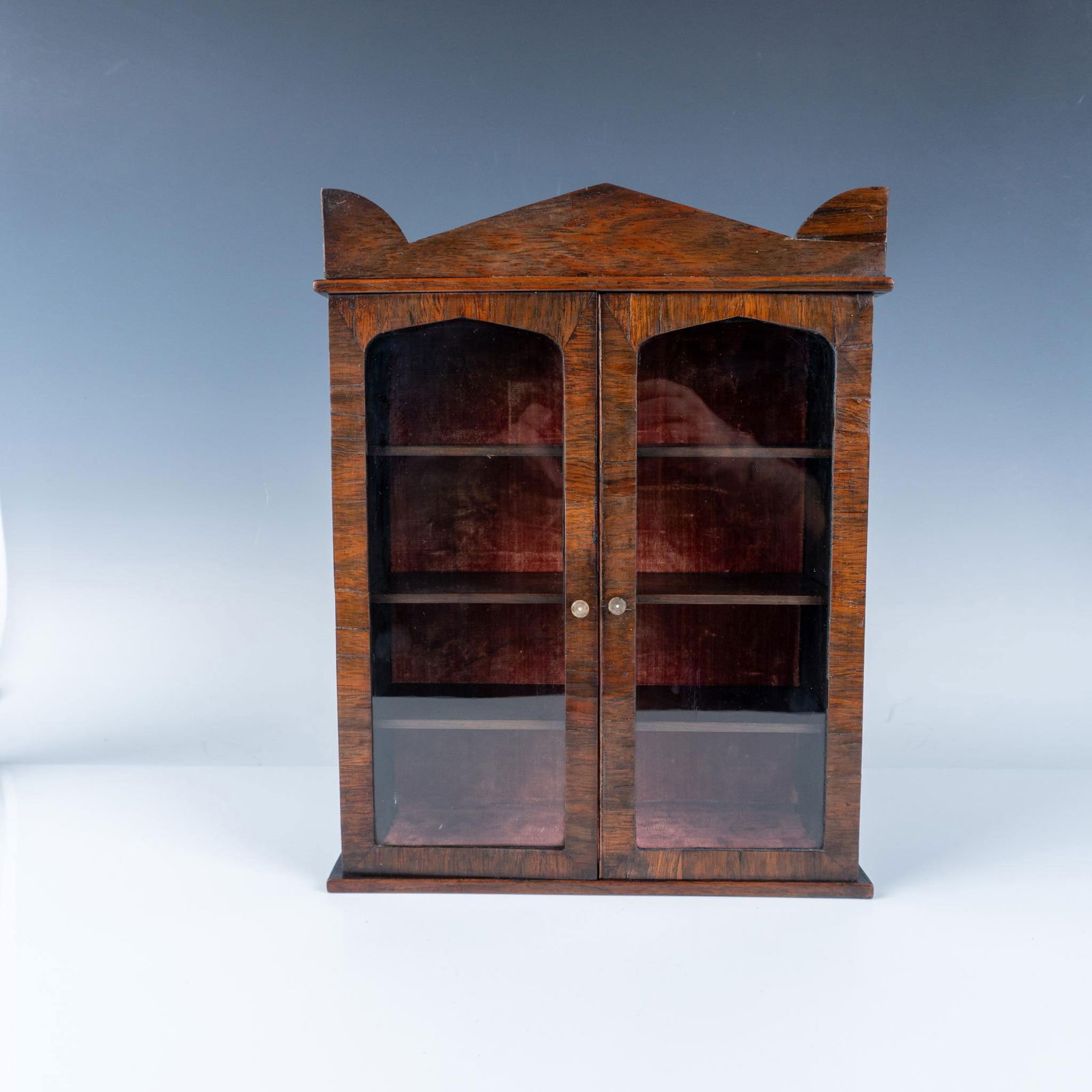 Victorian Miniature Display Cabinet with Glass Doors (1 of 5)