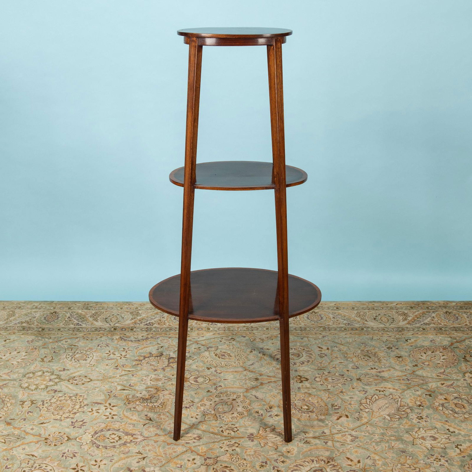 Antique Lavertons Three Tier Mahogany Display Stand (1 of 10)