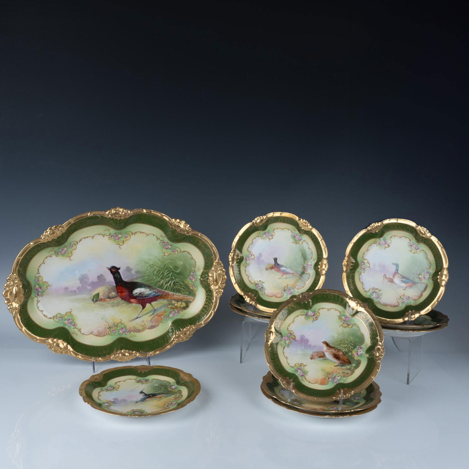 11pc Limoges Coronet Games Set (1 of 10)