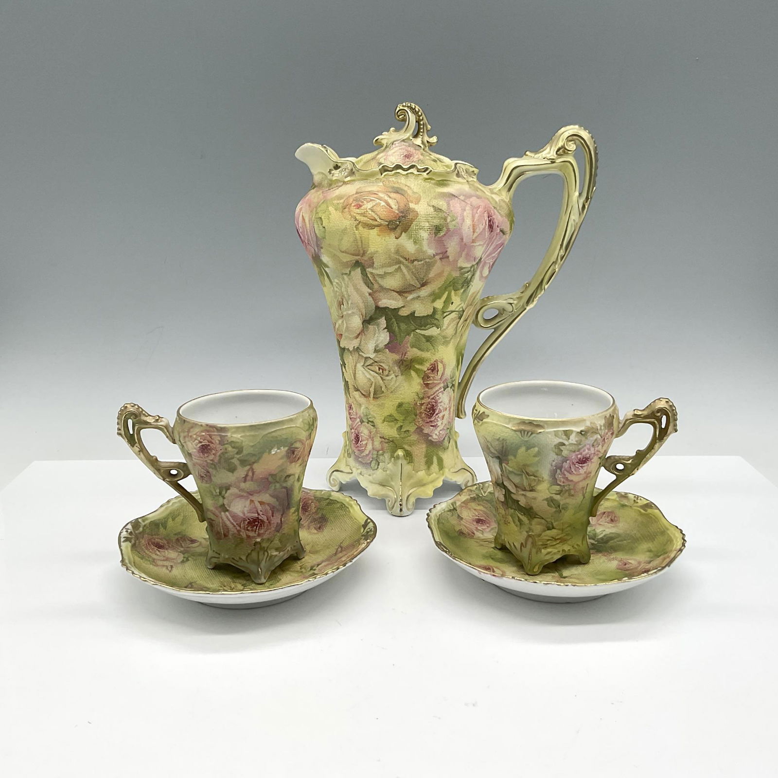 5pc Royal Bayreuth Rose Tapestry Chocolate Set (1 of 3)