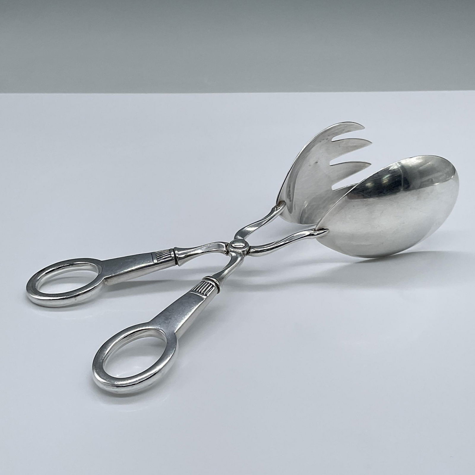 Th. Marthinsen Sterling Silver Salad Tongs (1 of 3)