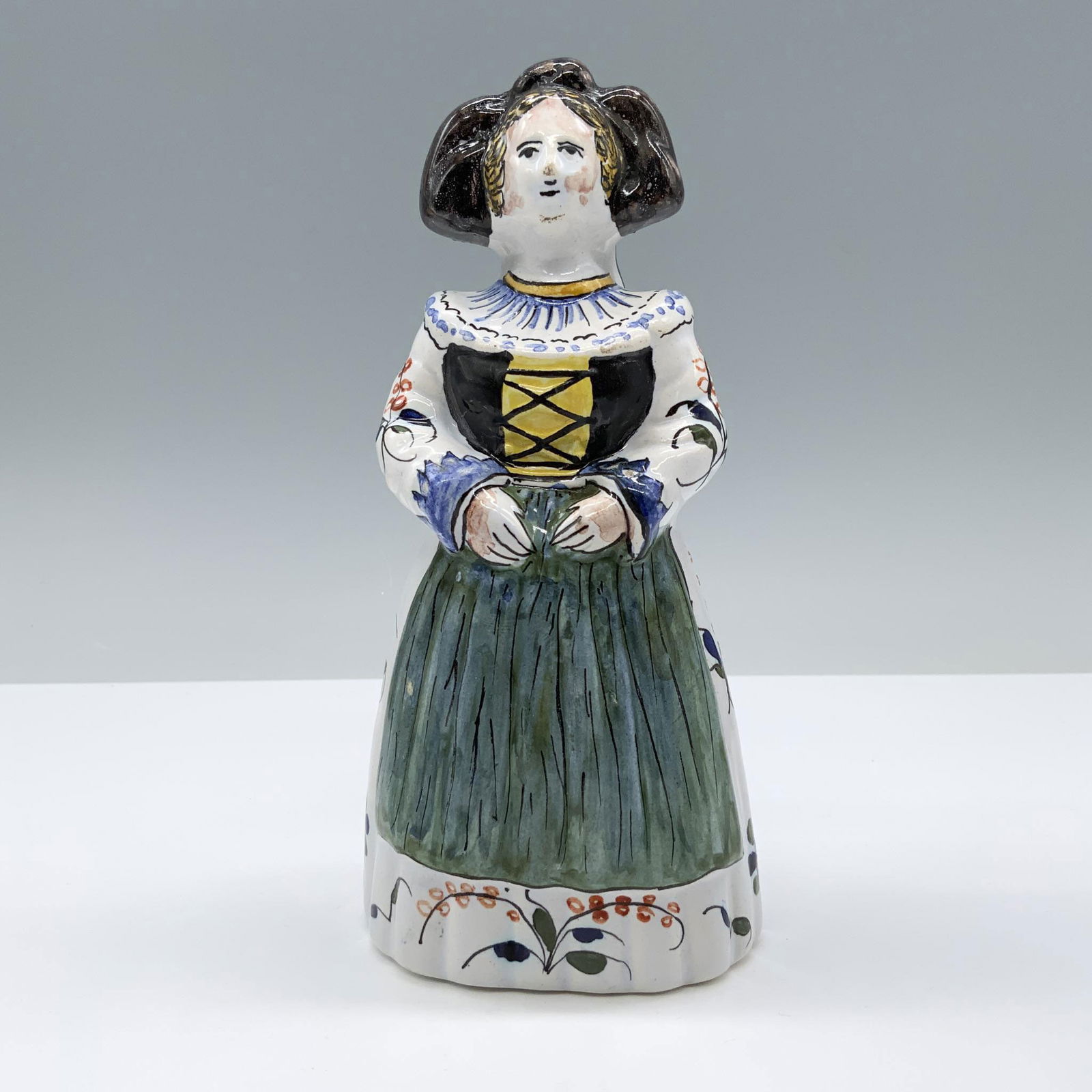 French Belle Epoque Porcelain Figural Bell (1 of 3)