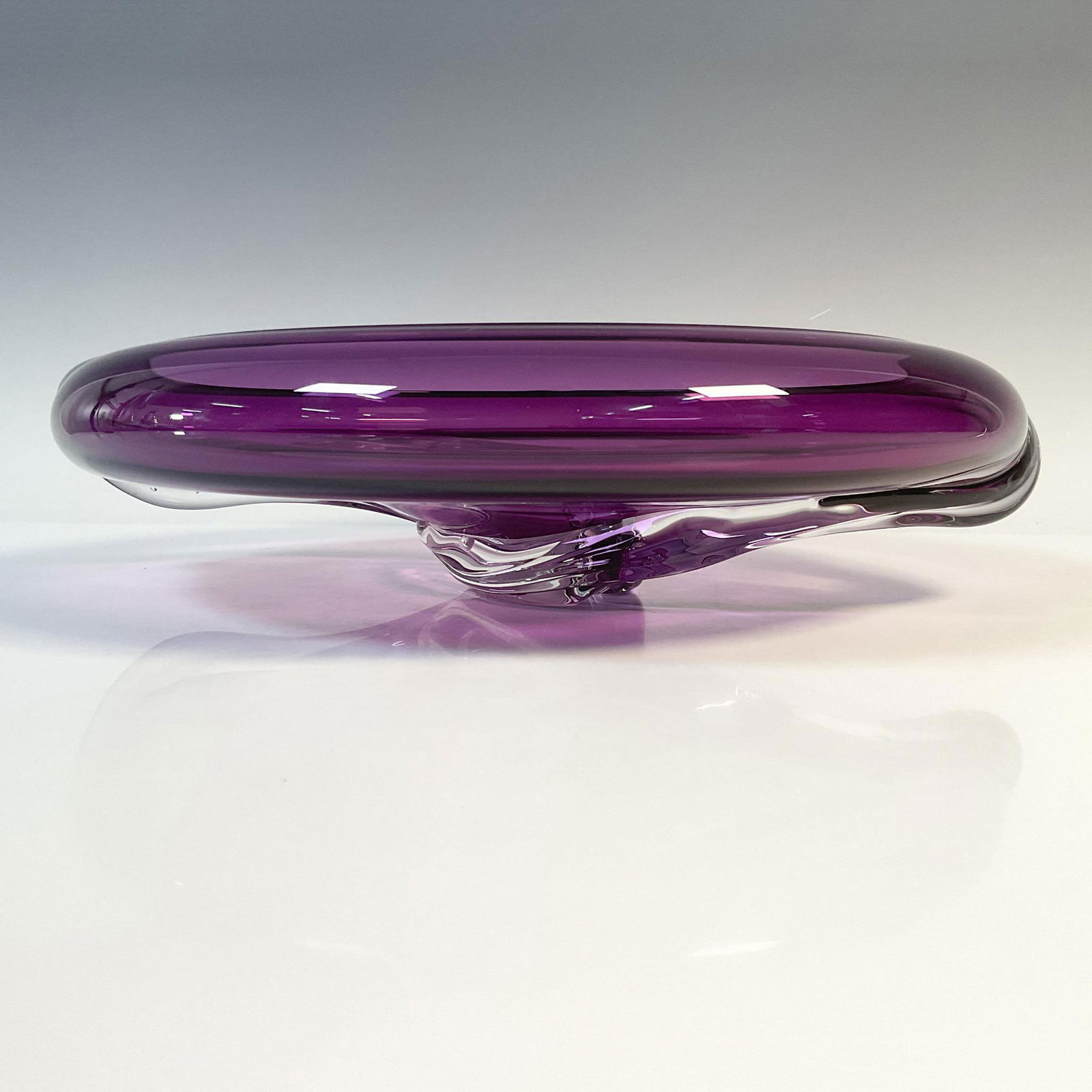 Signed Matthew Buechner Art Glass Bowl (1 of 4)