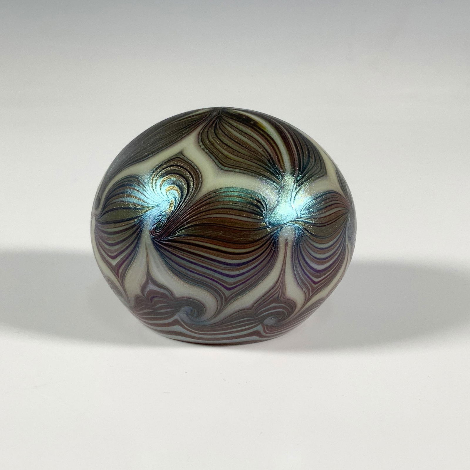 Orient & Flume Iridescent Art Glass Paperweight (1 of 4)