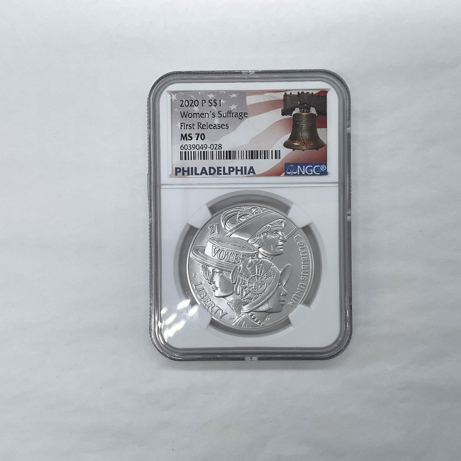 2020-P Women's Suffrage Centennial Silver Dollar NGC Graded MS70 First Releases (1 of 2)