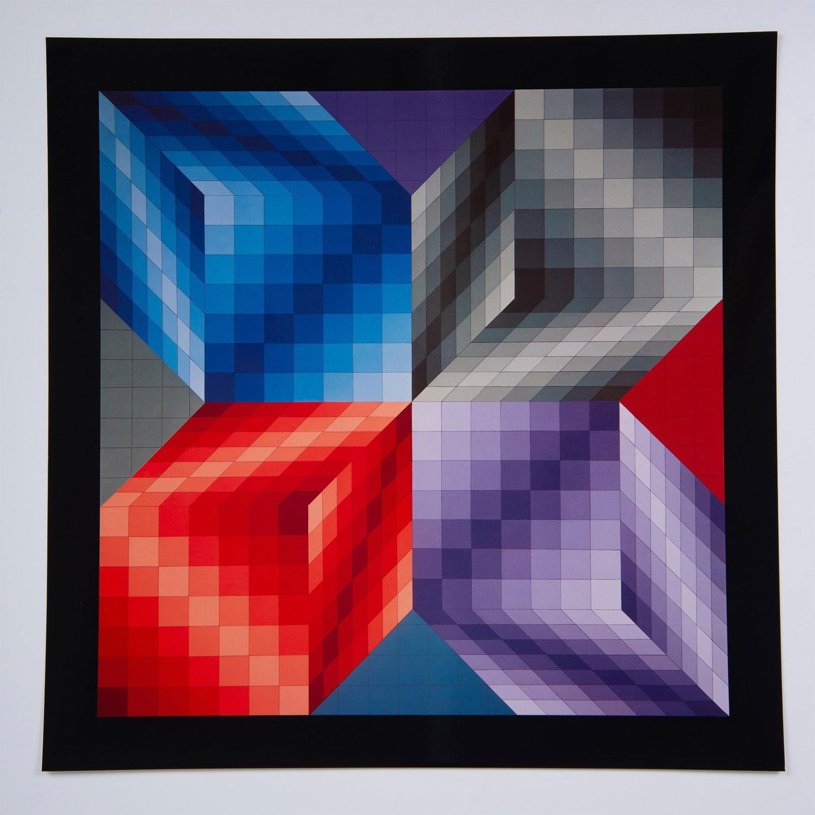 Victor Vasarely, Op Art Original Heliogravure on Paper (1 of 2)