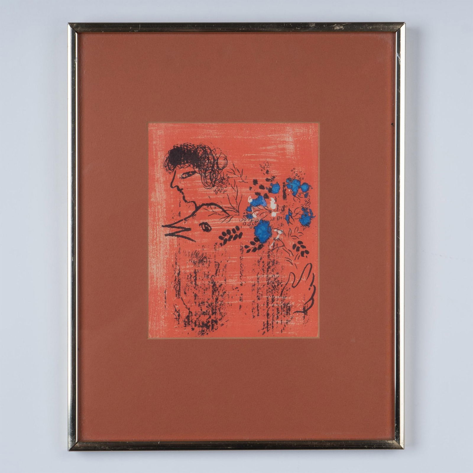 Marc Chagall (Aft.) Original Lithograph on Paper, Bouquet (1 of 3)