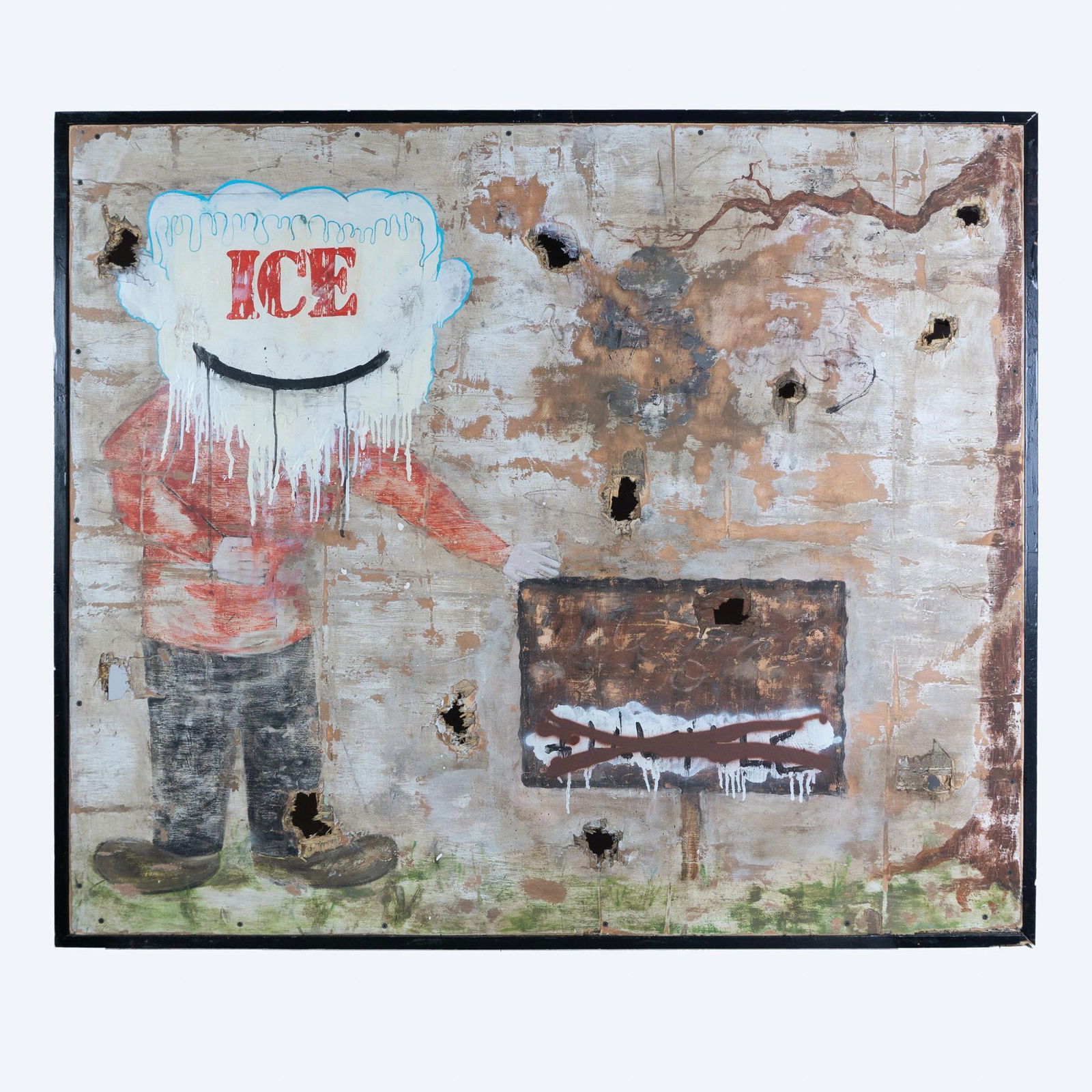 Greg Haberny, Mixed Media on Wood, Signed (1 of 5)