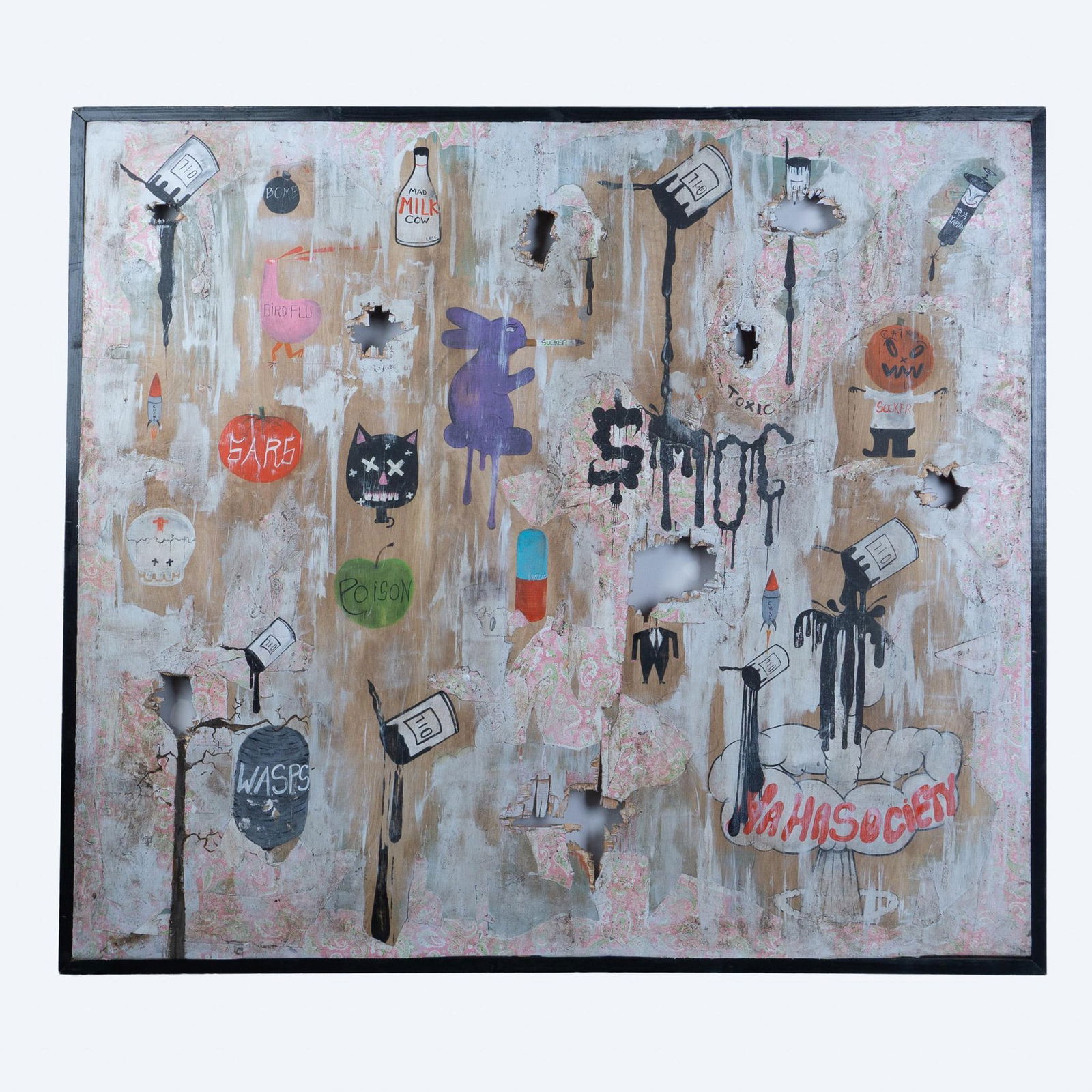 Greg Haberny, Original Mixed Media on Wood, Signed (1 of 6)