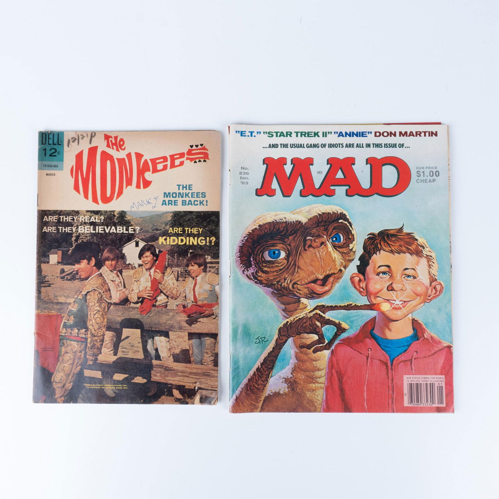 2pc Set Of Monkees And Mad Magazine Comics (1 of 2)