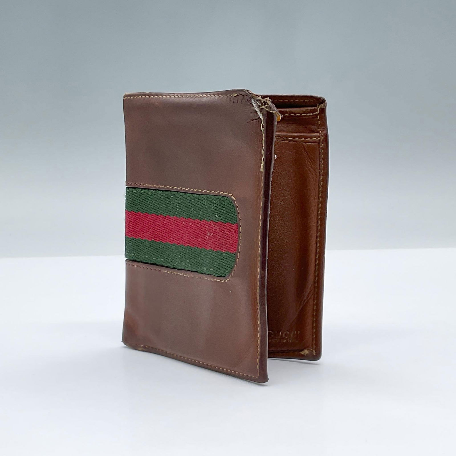 Vintage Gucci Brown Leather Wallet (1 of 5)
