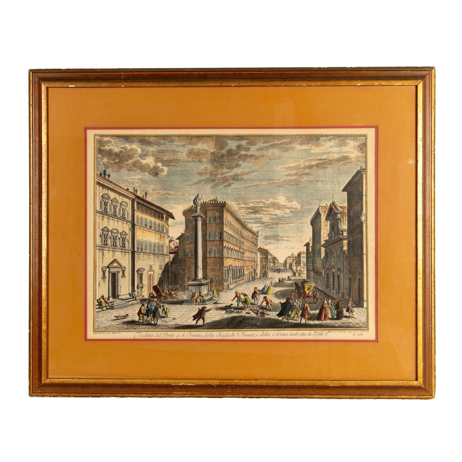 Giuseppe Zocchi, Antique Hand-Colored Etching on Paper (1 of 9)