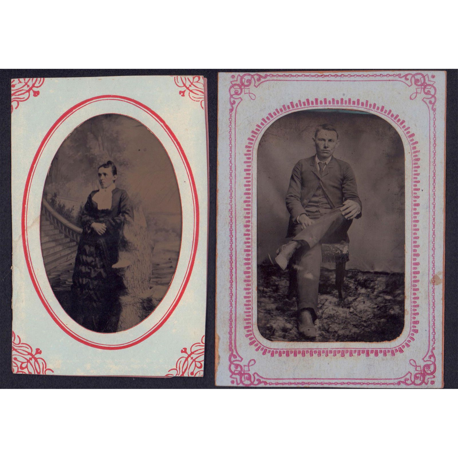 Pair of Antique Tintype Photographs (1 of 2)