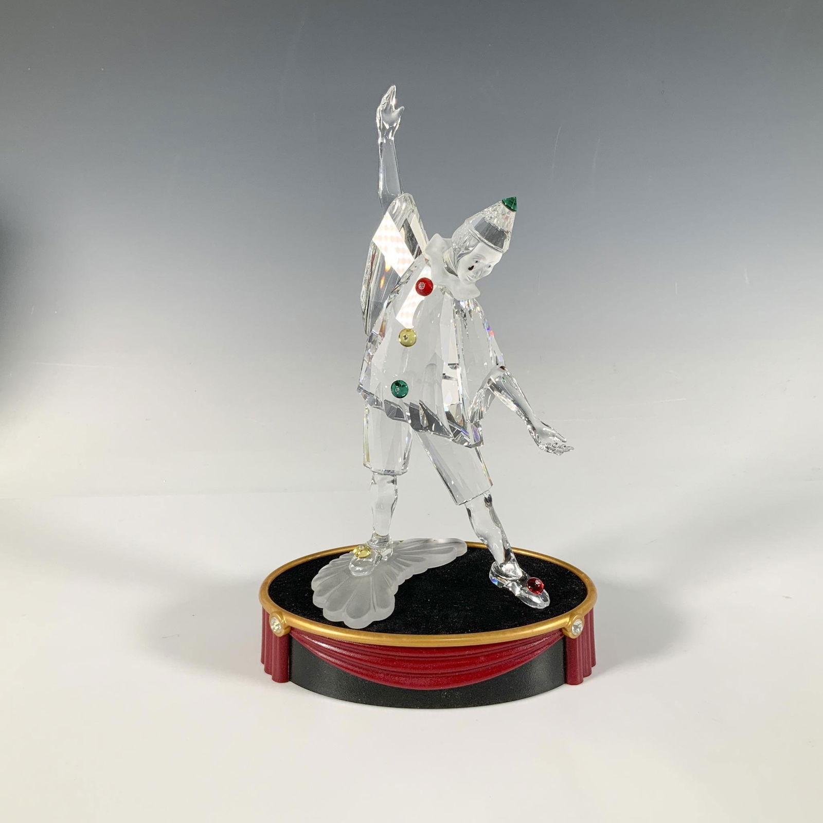 Swarovski Crystal Figurine + Base, Masquerade Pierrot (1 of 4)