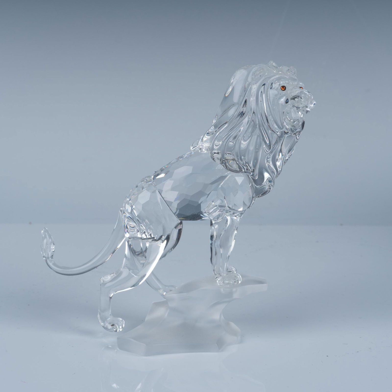 Swarovski Crystal Figurine, Lion Standing On A Rock (1 of 5)