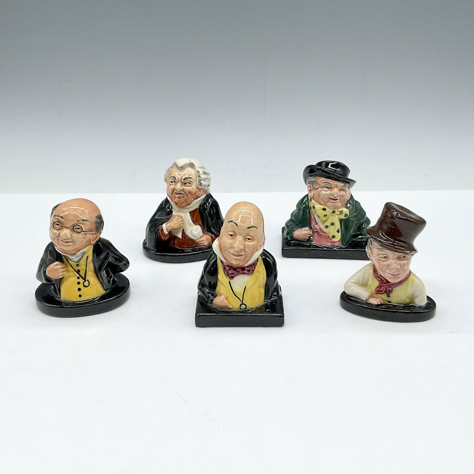 5pc Royal Doulton Charles Dickens Character Bust (1 of 3)
