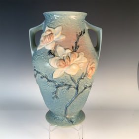 Roseville Pottery Vase, Magnolia Pattern