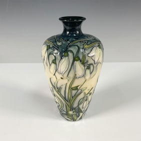 Moorcroft Pottery by Rachel Bishop Snowdrops Vase