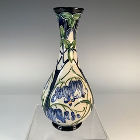 Moorcroft Pottery Vase, Otley Bluebell Design
