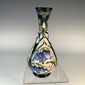 Moorcroft Pottery Vase, Otley Bluebell Design