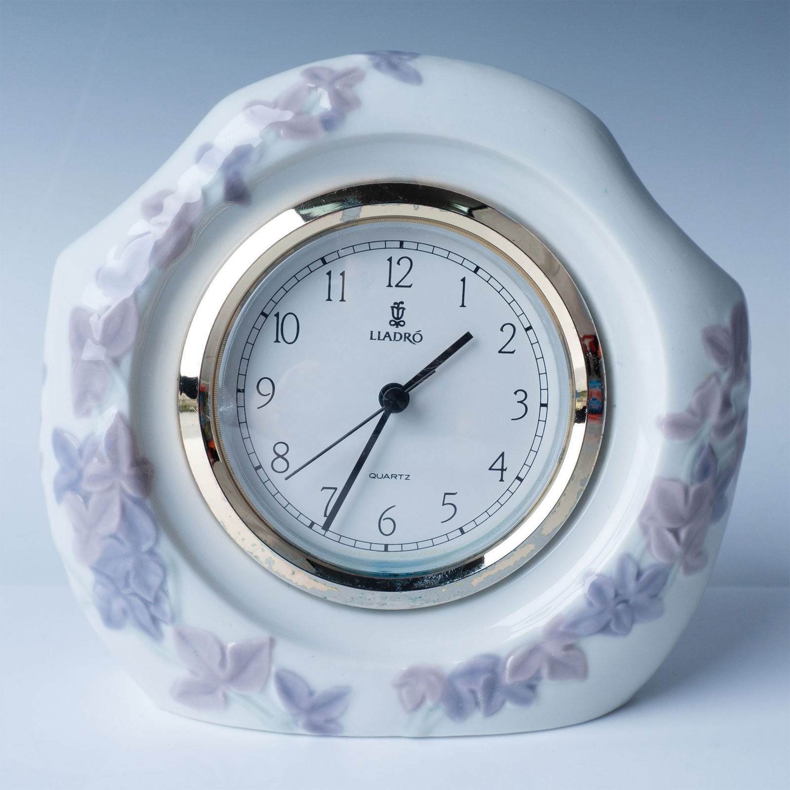 Lladro Porcelain Floral Table Clock NÃ‚Â° 1005654 (1 of 4)