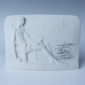 Lladro Porcelain Charter Member Plaque 01017601