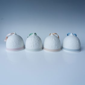 4pc Lladro Porcelain Bells