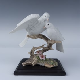 Maruri Wings of Love Porcelain Dove Sculpture