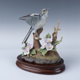 Andrea by Sadek Mockingbird Figurine on Wooden Base
