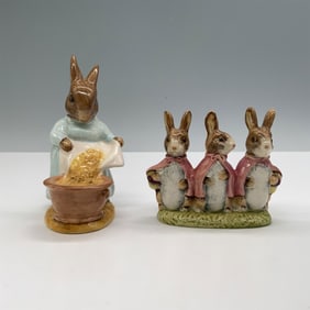 3pc Beatrix Potter Figurines, Cecily Parsley & Bunnies