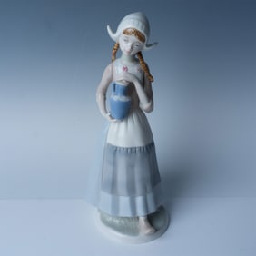 Duncan Royal Porcelain Figurine, Girl with Vase